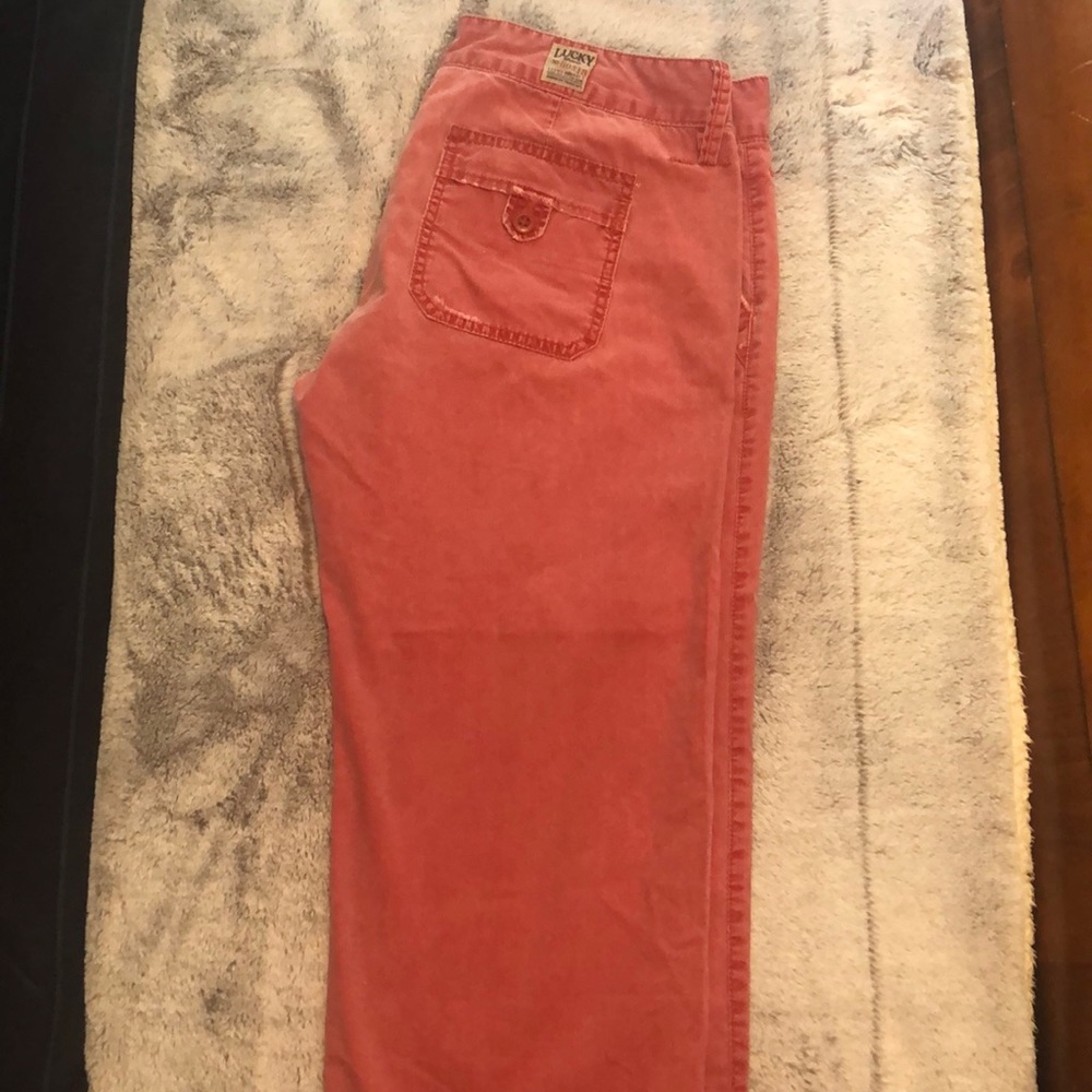 Red Lucky wide leg capris 🌻❤️